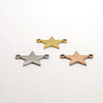 SG.547 // Surgical Steel Star Pendant [Siver, Gold, Rose Gold], 1 pc