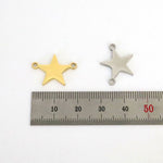 SG.547 // Surgical Steel Star Pendant [Siver, Gold, Rose Gold], 1 pc