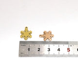 SG.551 // Surgical Steel Snow Flake pendant [Siver, Gold, Rose Gold], 1 pc