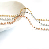 SG.581 // Surgical Steel 2.4mm ball Chain [Siver, Gold, RoseGold], 90cm