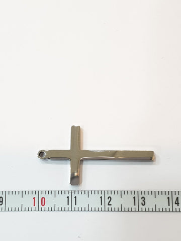 SG.122 // Surgical Steel Cross Type3 Pendant , 2 Pc