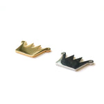 SG.540 // Surgical Steel crown Pendant [Siver, Gold], 1 pc