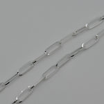 [ 925 Sterling silver ] Flat Oval Chain Silver Necklace