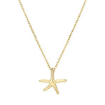 [ 925 Sterling silver ] Starfish Pendant Silver Necklace