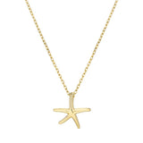 [ 925 Sterling silver ] Starfish Pendant Silver Necklace