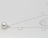 [ 925 Sterling silver ] Heart Pearl Silver Necklace