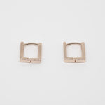 [ 925 Sterling silver ] Mini Square One Touch Silver Earring