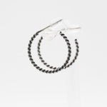 [ 925 Sterling silver ] Antique Two-Line Twist Silver Earring