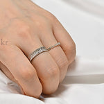 [ 925 Sterling silver ] Pleated Band Silver Ring