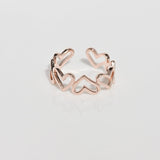 [ 925 Sterling silver ] Heart Open Silver Ring