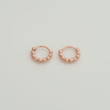 [ 925 Sterling silver ] Ball Mini One-Touch Silver Earring