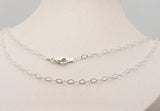 [ 925 Sterling silver ] Small Hammer Italian Chain Silver Necklace