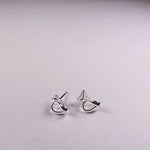 [ 925 Sterling silver ] 7.6mm Wave Point Silver Earring