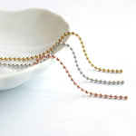 SG.581 // Surgical Steel 2.4mm ball Chain [Siver, Gold, RoseGold], 90cm