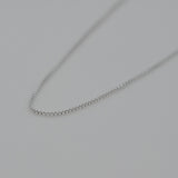 [ 925 Sterling silver ] Box Chain Silver Necklace