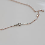 [ 925 Sterling silver ] Two-Tone Cube Beads Chain Silver Necklace