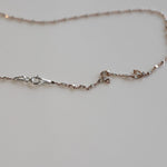 [ 925 Sterling silver ] Two-Tone Cube Beads Chain Silver Necklace