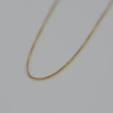 [ 925 Sterling silver ] Box Chain Silver Necklace