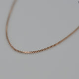 [ 925 Sterling silver ] Box Chain Silver Necklace