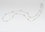 [ 925 Sterling silver ] Abacus Bead Box Chain Silver Necklace