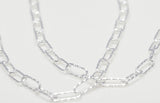 [ 925 Sterling silver ] Cutting Square Chain Silver Necklace