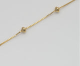 [ 925 Sterling silver ] Abacus Bead Box Chain Silver Necklace