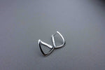 [ 925 Sterling silver ] Square Ring Silver Earring