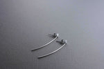 [ 925 Sterling silver ] Long Stik Silver Earring