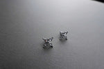 [ 925 Sterling silver ] Four Petal Silver Earring