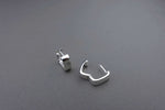 [ 925 Sterling silver ] Square Silver Earring