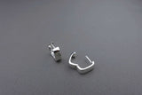 [ 925 Sterling silver ] Square Silver Earring