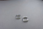 [ 925 Sterling silver ] Square Silver Earring