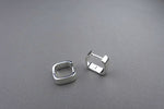 [ 925 Sterling silver ] Square Silver Earring