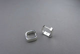 [ 925 Sterling silver ] Square Silver Earring