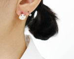 [ 925 Sterling silver ] Flower Silver Earring