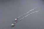 [ 925 Sterling silver ] Pearl Point Silver Earring