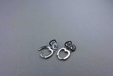 [ 925 Sterling silver ] Cubic Heart  Silver Earring