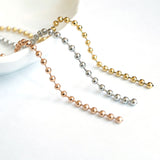 SG.581 // Surgical Steel 2.4mm ball Chain [Siver, Gold, RoseGold], 90cm