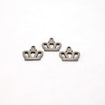 SG.557 // Surgical Steel Mini Crown pendant [Siver], 1 pc