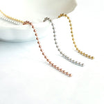 SG.581 // Surgical Steel 2.4mm ball Chain [Siver, Gold, RoseGold], 90cm