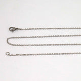 SG.587 // Surgical Steel 2 mm necklace chain finished (50 cm) [Siver,Gold, RoseGold], 1 pc