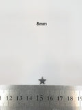SG.068 // Surgical Steel Pass Through Star Pendant , 2 Pc
