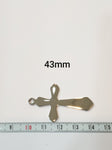 SG.123 // Surgical Steel Cross Type4 Pendant , 2 Pc