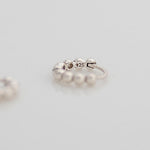 [ 925 Sterling silver ] Ball Mini One-Touch Silver Earring