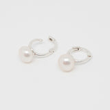 [ 925 Sterling silver ] Fresh Water Mini Pearl One Touch Silver Earring