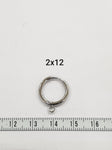 SG.150 // Surgical Steel O-ring One Tuch EarPost, 2 Pc