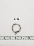 SG.150 // Surgical Steel O-ring One Tuch EarPost, 2 Pc