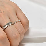 [ 925 Sterling silver ] Two-layered Silver Ring