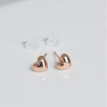 [ 925 Sterling silver ] Mini Chubby Heart Silver Earring