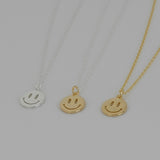 [ 925 Sterling silver ] Smile Pendant Silver Necklace